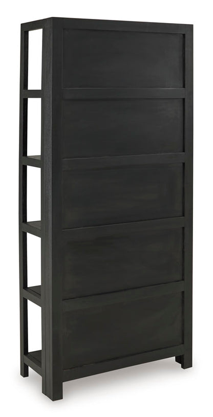 Abyard Black Bookcase