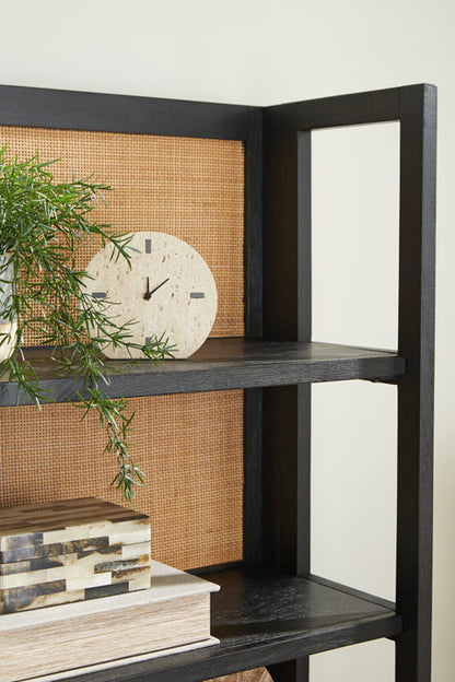 Abyard Black Bookcase