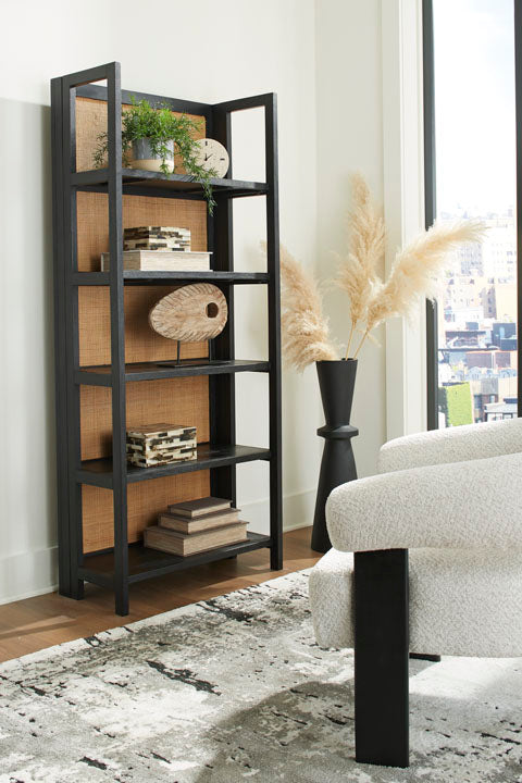 Abyard Black Bookcase