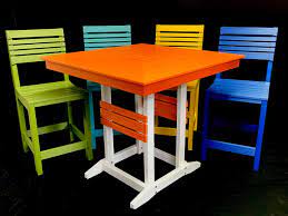 Square HDPE Mitered Table Set by Phoenix Outdoors