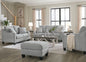 Adlai Shadow Sofa and Loveseat Set