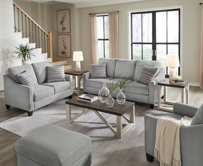 Adlai Shadow Sofa and Loveseat Set