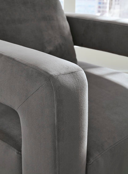 Alcoma Gray Swivel Accent Chair