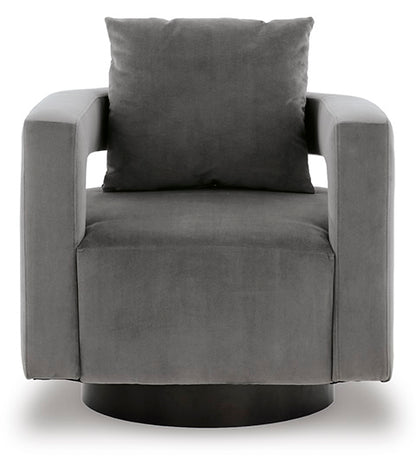 Alcoma Gray Swivel Accent Chair