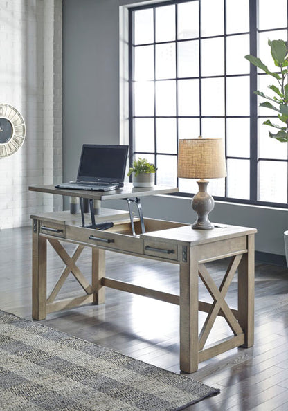 Aldwin Gray Home Office Lift Top Desk
