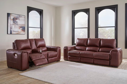 Alessandro Garnet Sofa and Loveseat Set