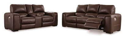 Alessandro Garnet Sofa and Loveseat Set