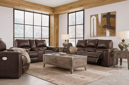 Alessandro Garnet Power Reclining Sofa