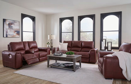 Alessandro Garnet Power Reclining Sofa