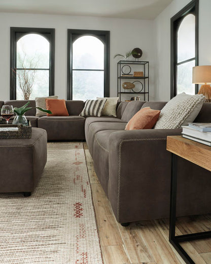 Allena Gunmetal 4-Piece Sectional