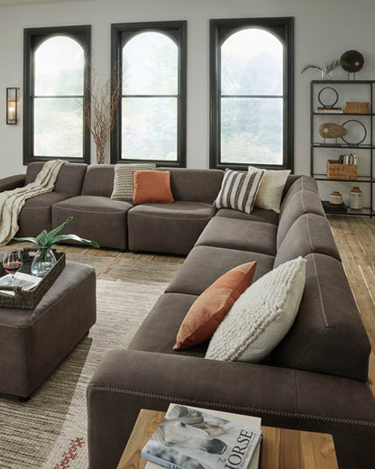 Allena Gunmetal 4-Piece Sectional