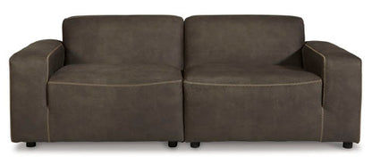 Allena Gunmetal Sofa and Loveseat Set