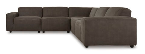 Allena Gunmetal 5-Piece Sectional