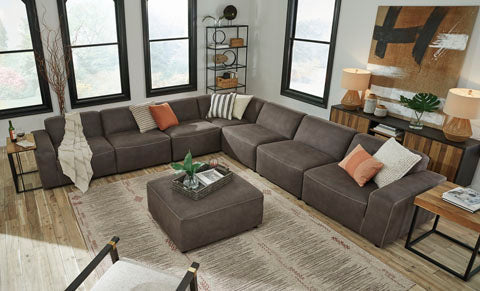 Allena Gunmetal 4-Piece Sectional