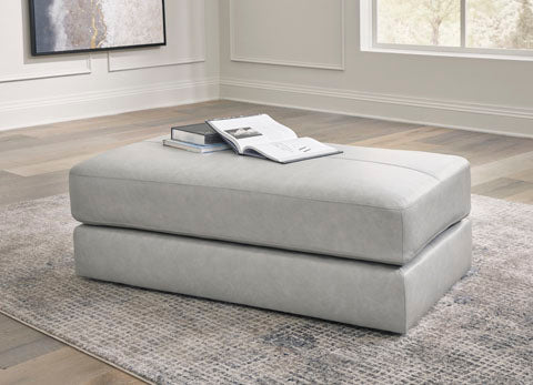 Amiata Gray Oversized Accent Ottoman