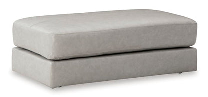 Amiata Gray Oversized Accent Ottoman
