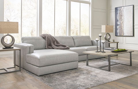 Amiata Glacier 2-Piece Sectional with Chaise