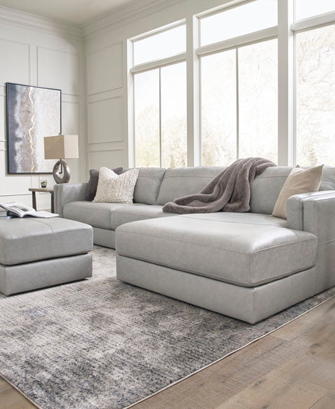 Amiata Glacier 2-Piece Sectional with Chaise