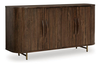 Amickly Dark Brown Accent Cabinet