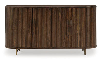 Amickly Dark Brown Accent Cabinet