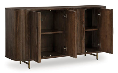 Amickly Dark Brown Accent Cabinet