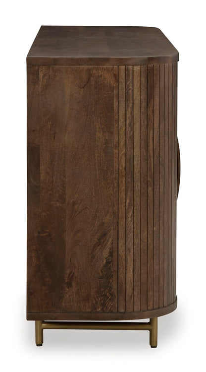 Amickly Dark Brown Accent Cabinet