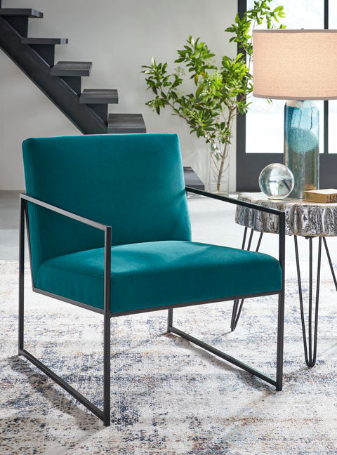 Aniak Teal Accent Chair