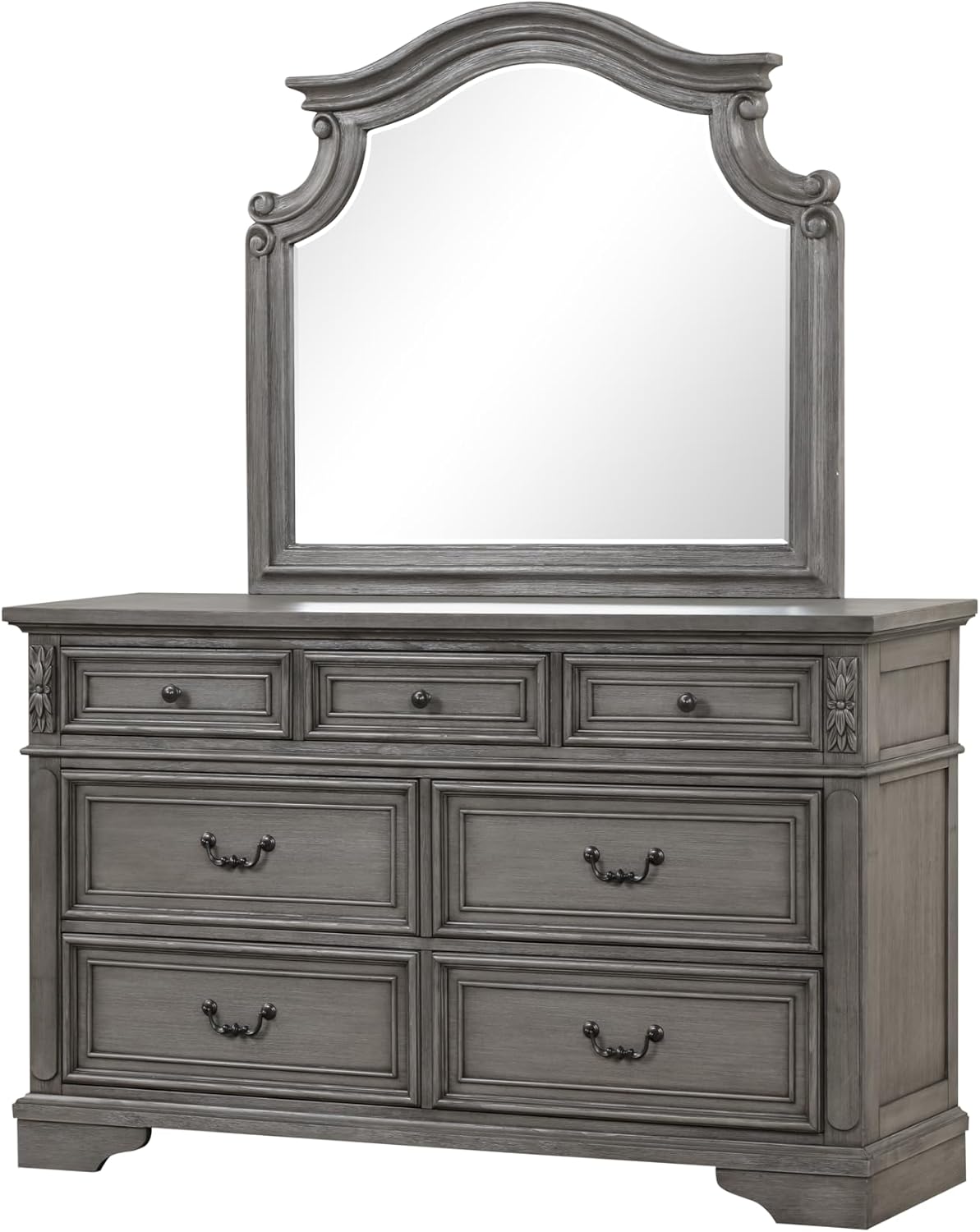 Annalee Gray Rustic Dresser with Two-Tone Wood Finish