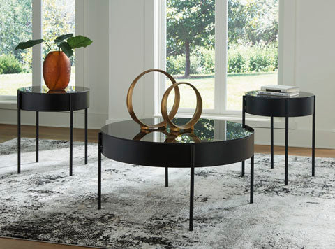 Ardoline Black Coffee and End Tables