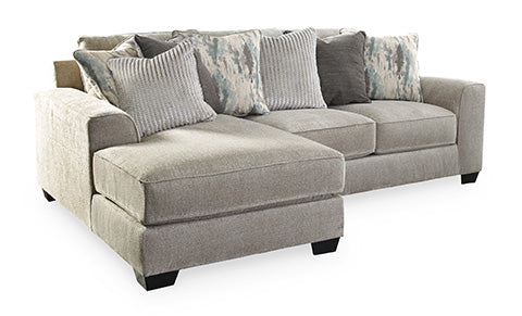 Ardsley Light Gray 2-Piece Sectional Loveseat with Chaise