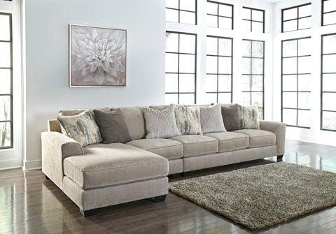 Ardsley Light Gray 3-Piece Sectional with Chaise