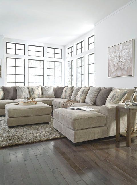 Ardsley Light Gray 5-Piece Sectional with Chaise