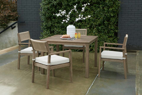 Aria Plains Brown 5-pc Outdoor Dining Set