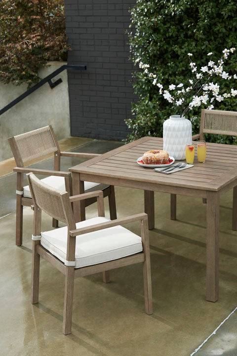 Aria Plains Brown 5-pc Outdoor Dining Set