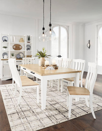 Ashbryn Dining Table with 2 Chairs and Bench Set