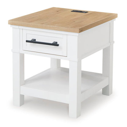 Ashbryn White End Table