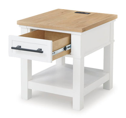 Ashbryn White End Table