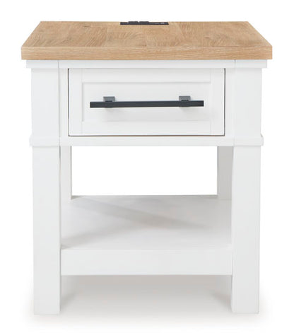 Ashbryn White End Table