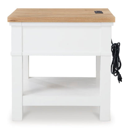 Ashbryn White End Table