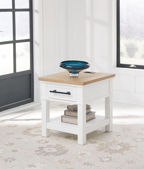 Ashbryn White End Table