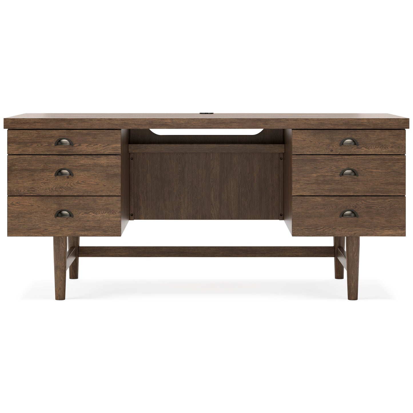 Austanny Warm Brown Home Office Desk