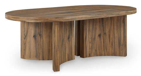 Austanny Warm Brown Coffee Table