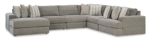 Avaliyah Ash 6-Piece Sectional with Chaise