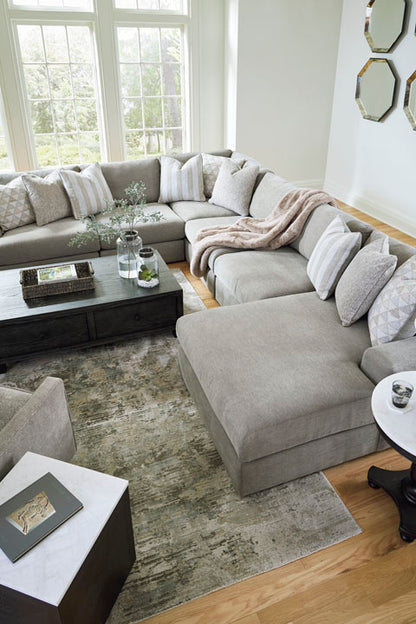 Avaliyah Ash 7-Piece Sectional with Chaise