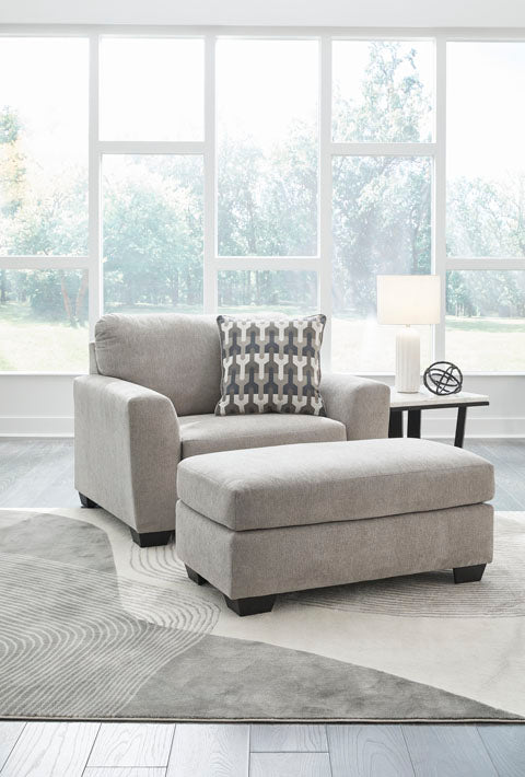 Avenal Park Flannel Ottoman