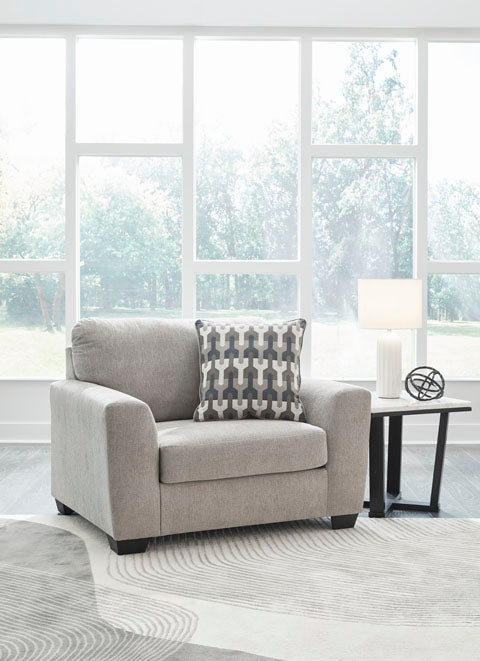 Avenal Park Flannel Oversized Chair