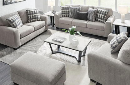 Avenal Park Flannel Sofa and Loveseat Set