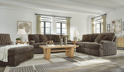 Aylesworth Chocolate Sofa and Loveseat Set