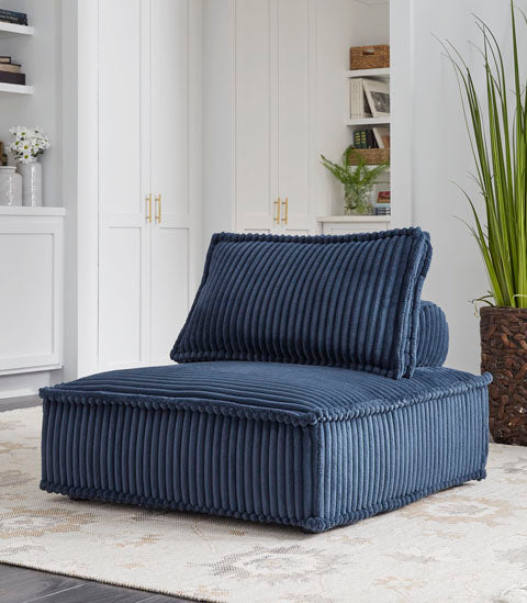 Bales Navy Accent Chair