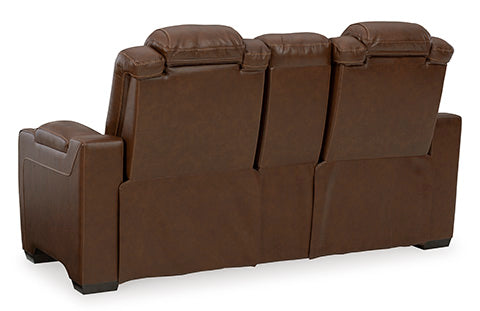 Backtrack Power Reclining Loveseat with Console